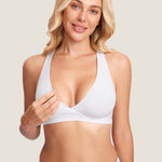 Women's Crossover Racerback Nursing Bra Black