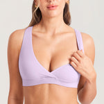 Women's Crossover Racerback Nursing Bra Warm Beige