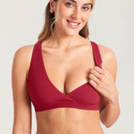 Women's Crossover Racerback Nursing Bra Wheat Beige