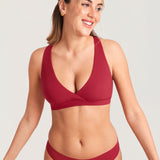 Women's Crossover Racerback Nursing Bra Wheat Beige