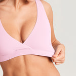 Women's Crossover Racerback Nursing Bra Wheat Beige