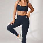 Women's Hugcurve Adjustable Square Workout Bra Twilight Blue