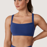 Women's Hugcurve Adjustable Square Workout Bra Nightfall Blue