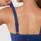 Women's Hugcurve Adjustable Square Workout Bra Nightfall Blue