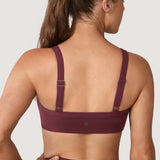 Women's Hugcurve Adjustable Square Workout Bra Blackberry