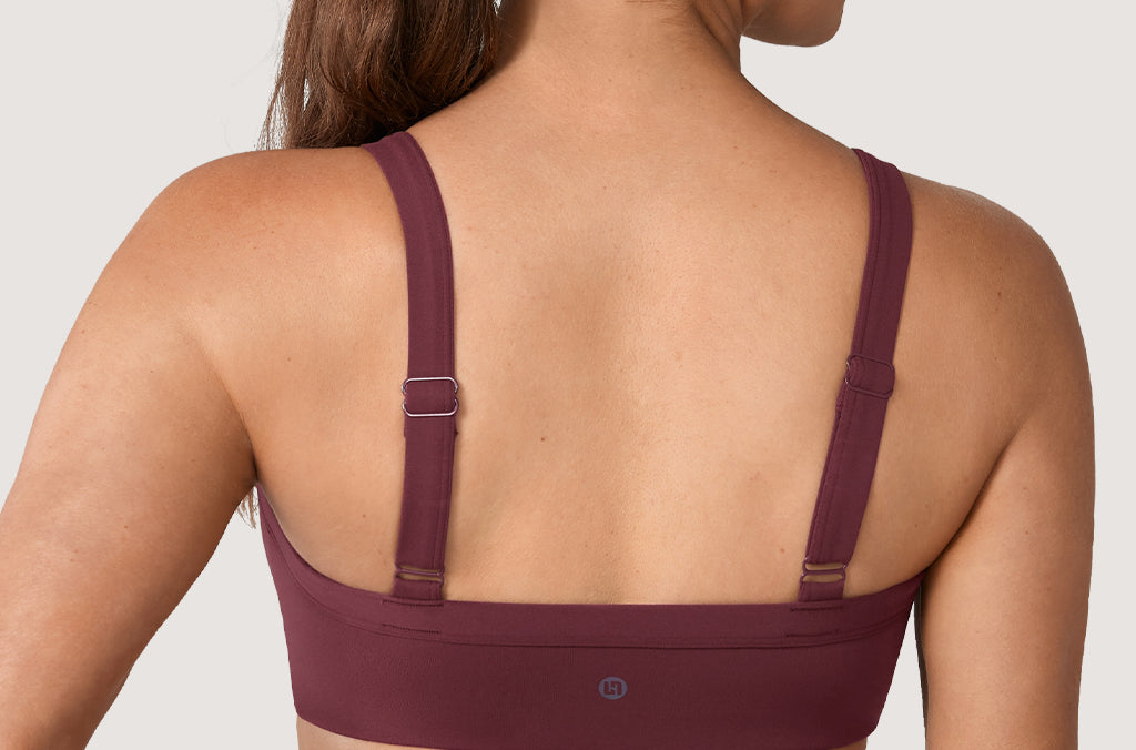 Women's Hugcurve Adjustable Square Workout Bra Blackberry