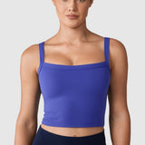 Women's Hugcurve Adjustable Longline Workout Bra Nightfall Blue