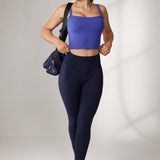 Women's Hugcurve Adjustable Longline Workout Bra Nightfall Blue