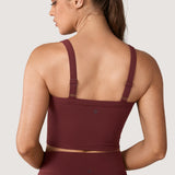 Women's Hugcurve Adjustable Longline Workout Bra Blackberry