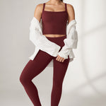 Women's Hugcurve Adjustable Longline Workout Bra Blackberry