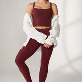 Women's Hugcurve Adjustable Longline Workout Bra Blackberry