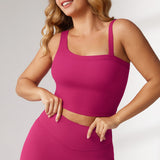 Women's Hugcurve One Shoulder Longline Sports Bra - Detachable Shoulder Strap Rose Magenta