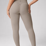 Women's Hugcurve No Front Seam Leggings 25" Creamy Latte