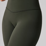 Women's Hugcurve No Front Seam Leggings 25" Rainforest Green