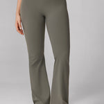 Women's Hugcurve No Front Seam Flare Leggings 31'' Smoked Green