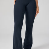 Women's Hugcurve No Front Seam Flare Leggings 31'' Twilight Blue