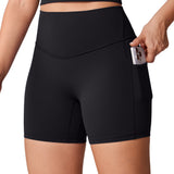 Women's Hugcurve No Front Seam Pockets Shorts 5" Noctilucence Blue