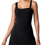 Women's Hugcurve One Shoulder Tennis Dress - Detachable Strap Desert Sage