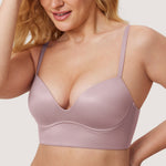 Women's T-shirt Push Up Bra Sea Fog
