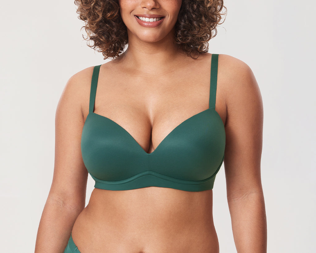 Women's Everyday Push Up Bra Midnight Emerald