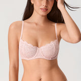 Women's Lace Balconette Underwire Bra Gentle Rose @model_info:ESA1