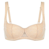 Women's Floral Lightly Lined Balconette Bra Beige