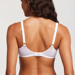Women's Sexy Mesh Underwire Balconette Bra White