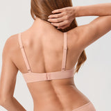 Women's Underwire Balconette Bra Blush Beige @model_info:ESA2