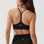 CRZ YOGA Women's Y Back Sports Bra Black