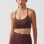 CRZ YOGA Women's Y Back Sports Bra White