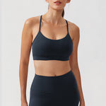 CRZ YOGA Women's Y Back Sports Bra Grey Sage