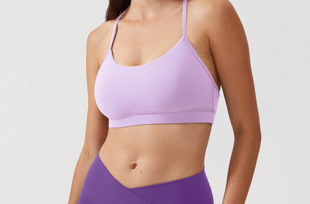 CRZ YOGA Women's Y Back Sports Bra True Navy