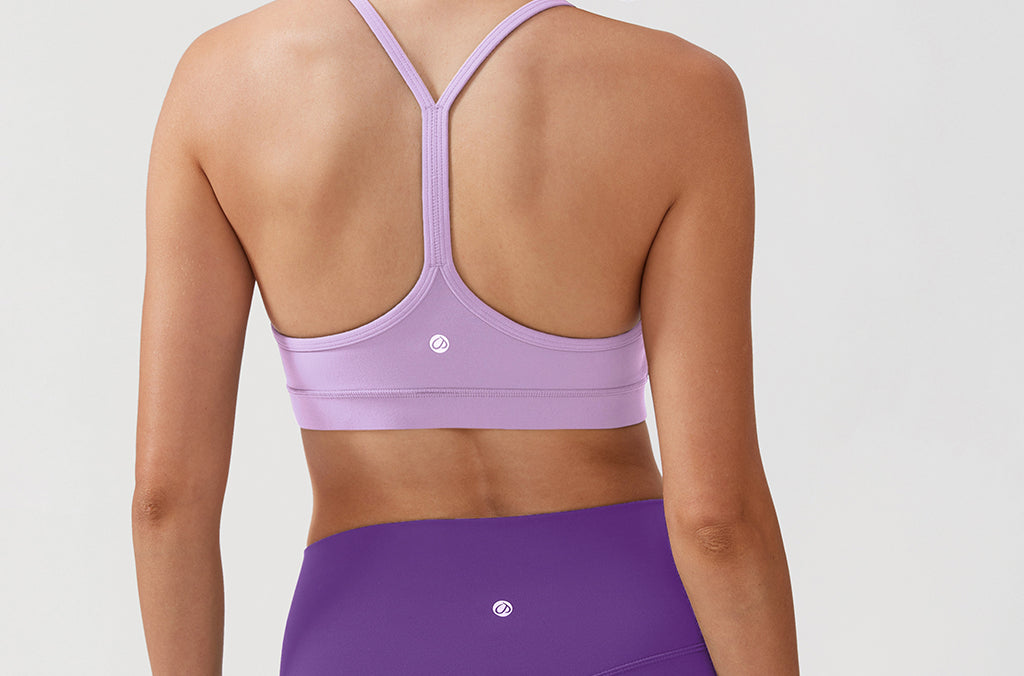 CRZ YOGA Women's Y Back Sports Bra True Navy