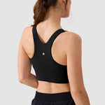 Women's Racerback Longline Sports Bra Taupe