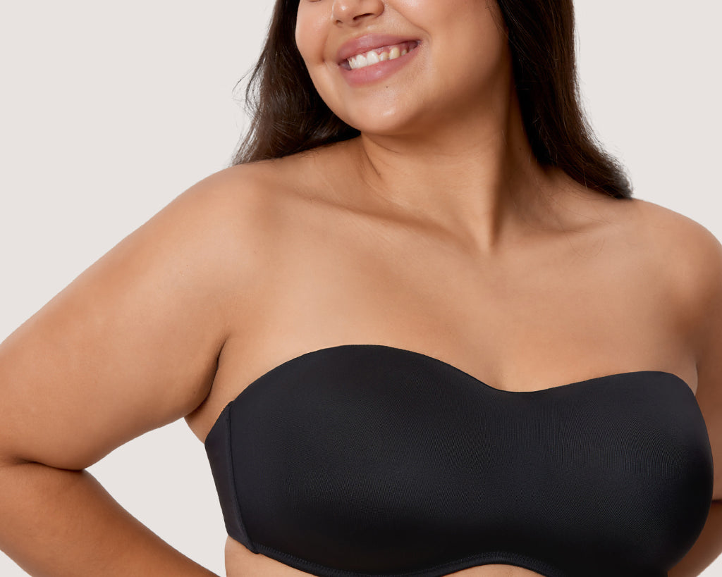 Women's Bandeau Strapless Bra Black