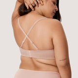 Women's Bandeau Strapless Bra Oatmeal Heather