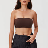 Women's Seamless Bandeau Bra Hazelnut