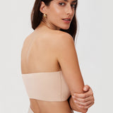 Women's Seamless Bandeau Bra Black