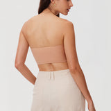 Women's Seamless Bandeau Bra Light Oatmeal