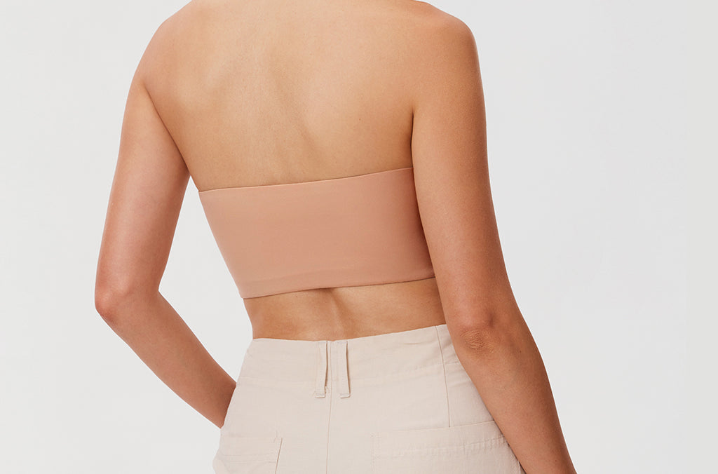 Women's Seamless Bandeau Bra Light Oatmeal