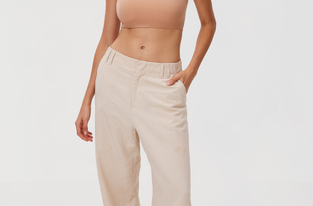 Women's Seamless Bandeau Bra Light Oatmeal