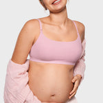 Women's Inbarely® Soft Three Layer Nursing Bralette - Scoop Neck Sweet Pink @model_info:ES2