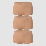 Women's Soft Mid Waist Boy Shorts 3 Pack Gravel (3pack)
