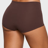 Women's Soft Mid Waist Boy Shorts 3 Pack Hazelnut (3pack)