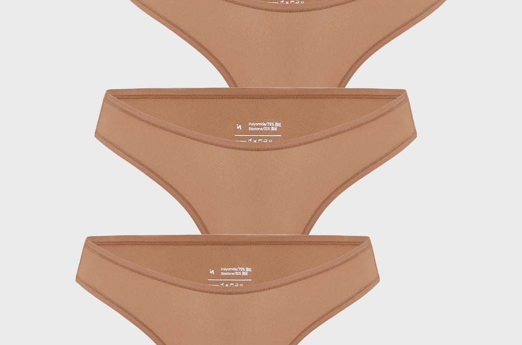 Women's V-shaped Low Rise Thongs 3 Pack Gravel (3pack)