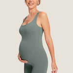 Women's Natrelax® Square Neck Maternity Romper Sweet Pink