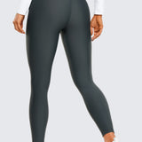 CRZ YOGA Women's Fleece Lined Leggings 25" Black