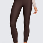 CRZ YOGA Women's Fleece Lined Leggings 25" Melanite