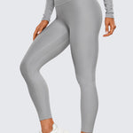 CRZ YOGA Women's Fleece Lined Leggings 25" Black