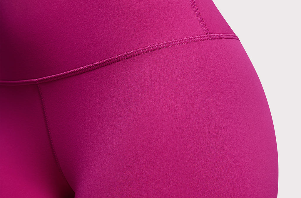 CRZ YOGA Women's Yoga High Rise Biker Shorts Butterluxe Shorts 4'' Magenta Purple